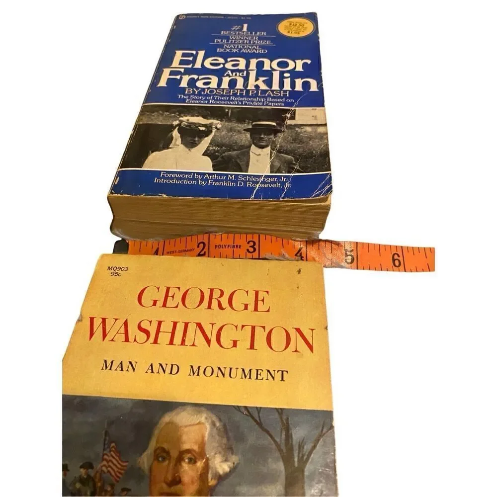 Lot Of 3 Presidential Paperback Books George Washington Eleanor And Franklin